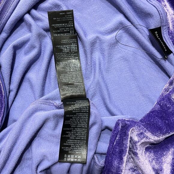 Balenciaga Zipped Velvet Hoodie Purple Sequin Velvet Hoodie XL AUTHENTIC - Picture 9 of 13